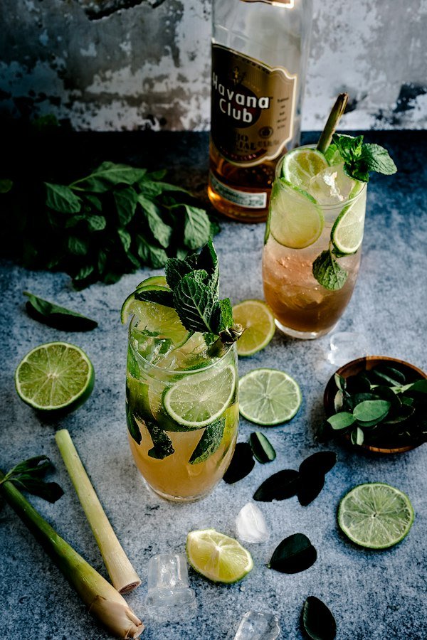 Virgin mojito con lima