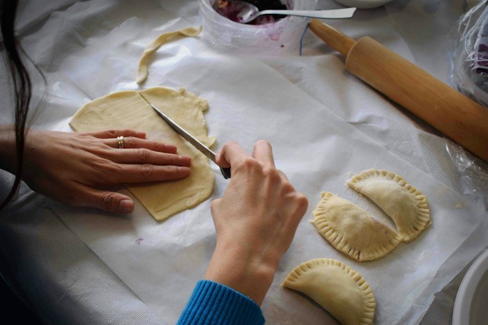 Empanadas argentinas rellenas de ternera